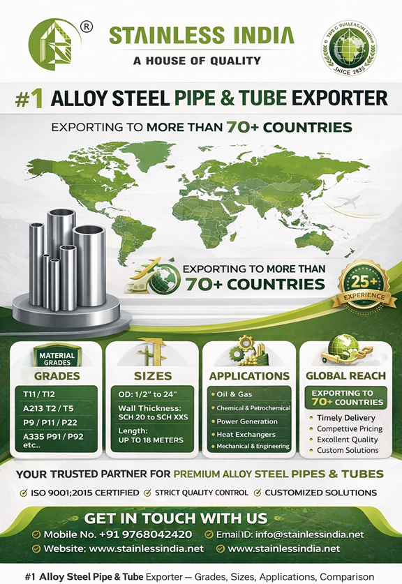 Buttweld Alloy Steel Pipe Applications