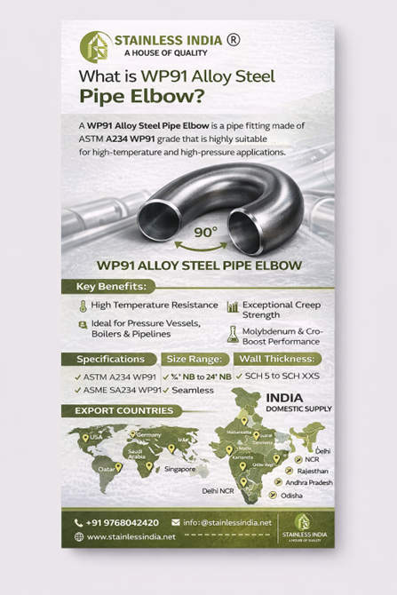 180 Degree Alloy Steel Return Bend Dimensions