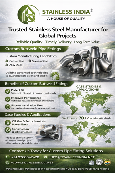 Welded Buttweld Pipe Fittings Supplier