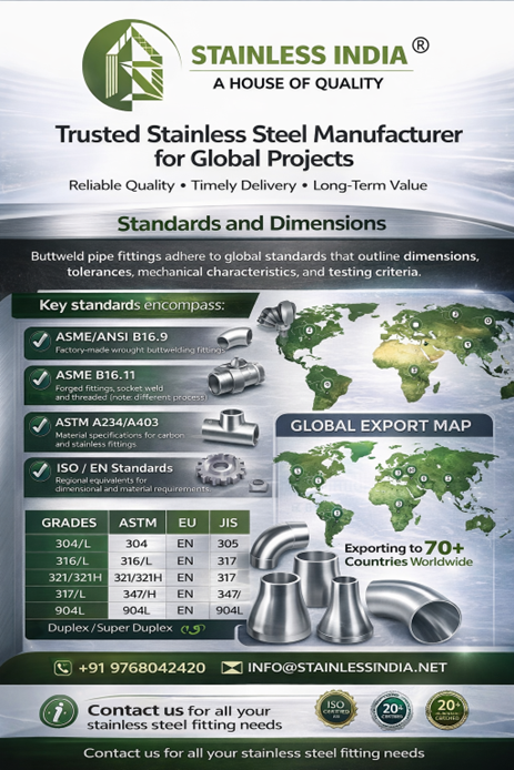 Carbon Steel Buttweld Fittings Exporter