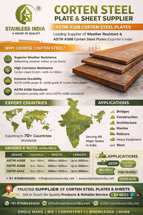 Corten Steel Sheet Supplier India