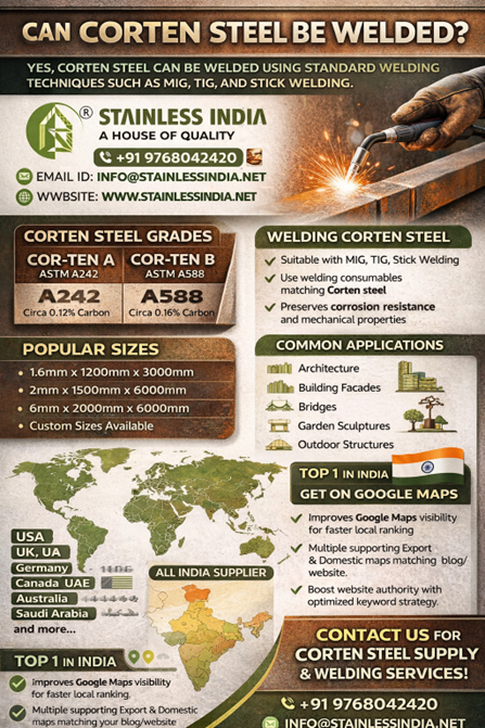 Corten Steel Plate Exporter from India