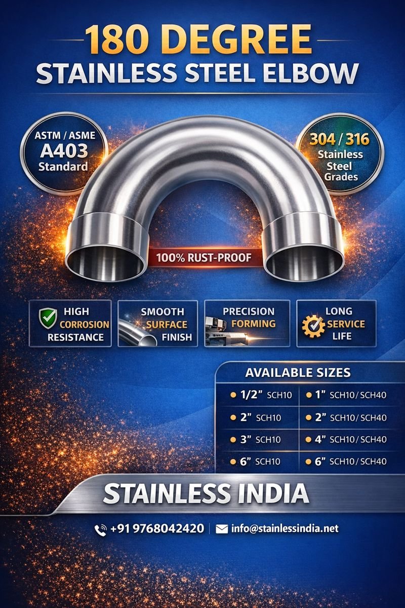 Stainless Steel Elbow Dimensions and Weight Chart